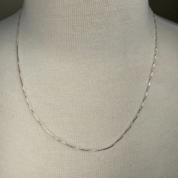 NEW 20" Real Silver 1mm 019 Box Chain - Picture 2 of 6